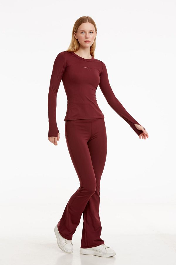 Red bootcut yoga pants sales