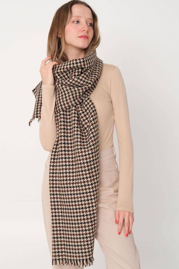 Addax-Houndstooth Patterned Shawl Shawl2017-d1 1