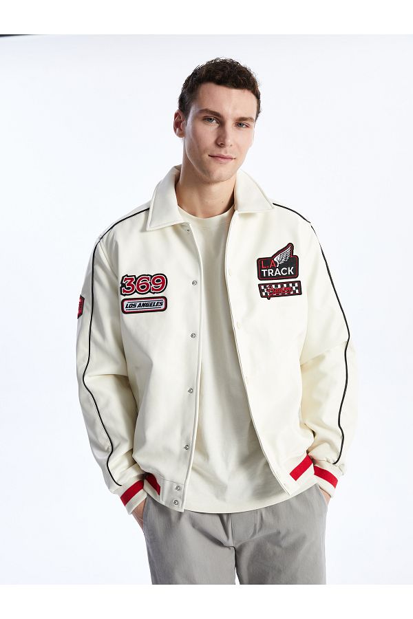 LC Waikiki-Herren-Jacke in Lederoptik in Standardform 1