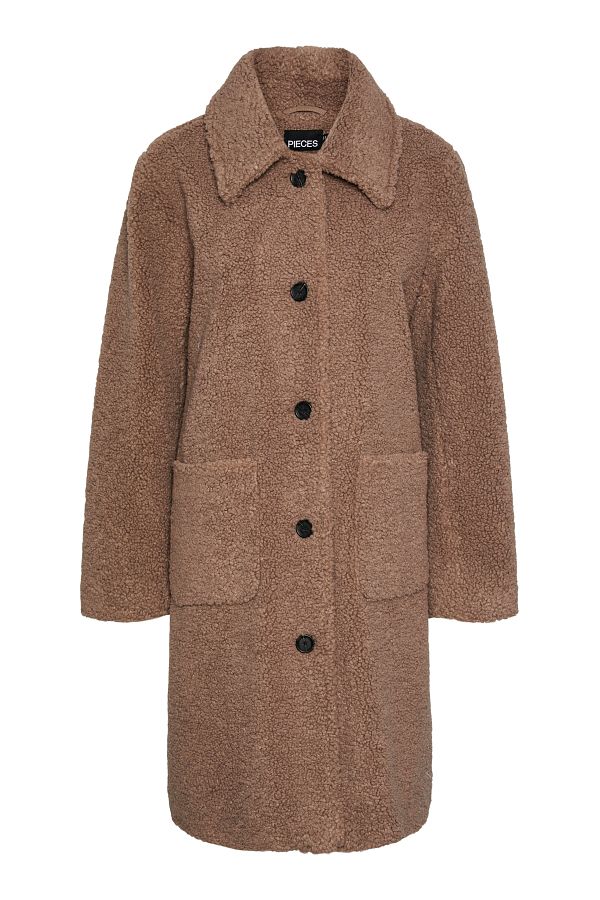 Pieces teddy jacket store