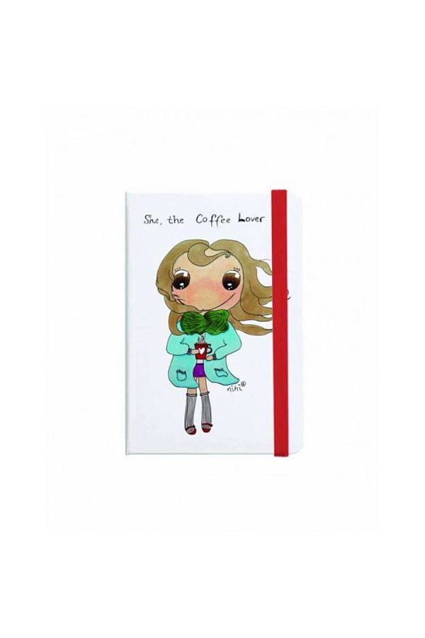 DEFFTER-Nihi Elastic A7 - Unlined Coffee Lover Notebook 96yp 1