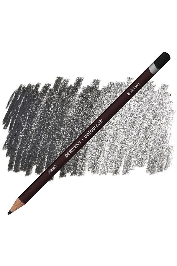 Derwent-Soft Color Pencil -ColoursoftBlack C650 1