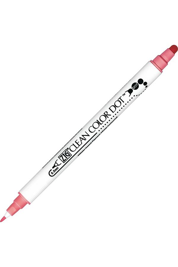 Zig-Clean Color Double Tip Dot Pen Tc-6100 021 Salmon 1