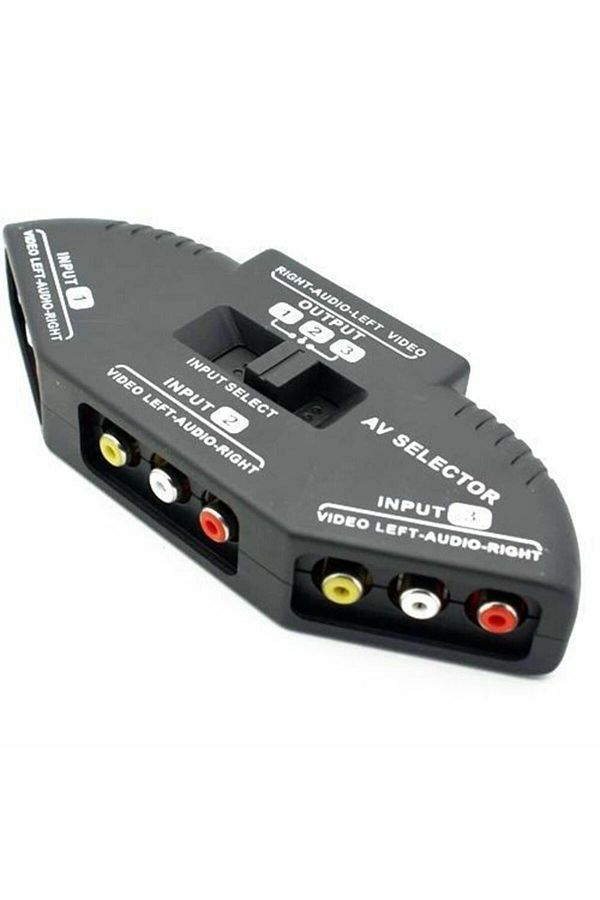 KEEPRO-محدد RCA AV، محدد الصوت، محدد الصورة، 3 مدخلات، مخرج واحد، محدد RCA، مدخل واحد، 3 مخرجات، محدد RCA 1