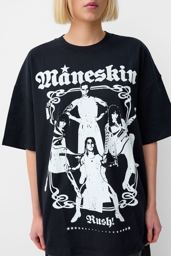 Bershka Short Sleeved Maneskin T Shirt - Trendyol