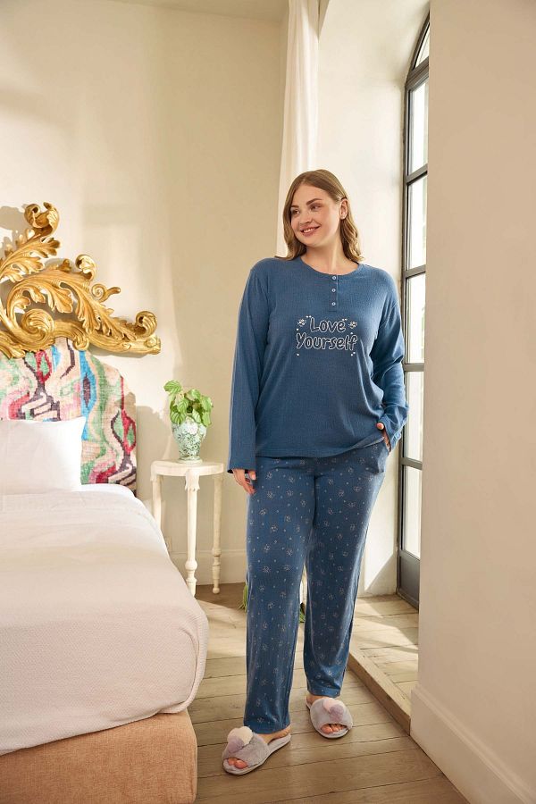 Plus size thermal pajamas clearance