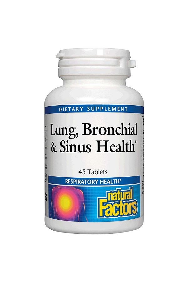 Natural Factors-Lung, Bronchial & Sinus Health, 45 Tablets 1