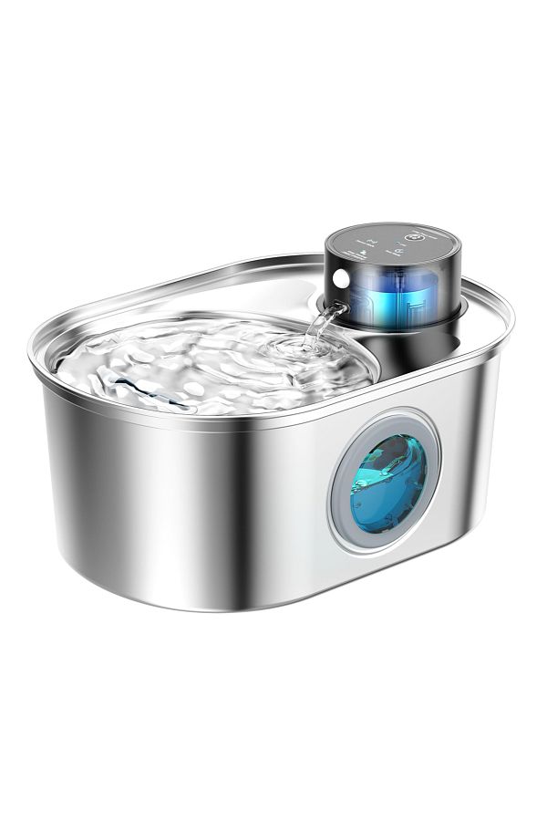 Choice Battery Powered Cat Water Fountain Stainless Steel Pet Bowl Water Feeder Wireless Dog Water Fount. Trendyol