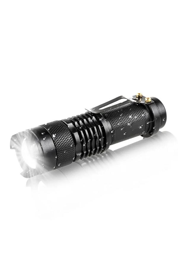 ATcomm-Ultra Bright Portable LED Flashlight 18650 14500 L2 T6 Q5 Lantern Adjustable Focus Torch for Outd... 1