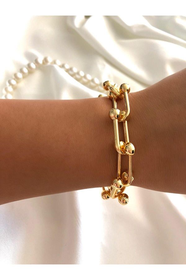 X-Lady Accessories-Brățară Tiffany de aur unisex - Model de încheietură 1