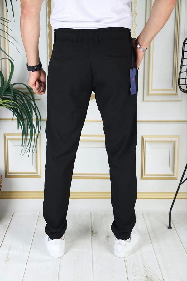 PHANTOM JEANS Men s Black Slim Fit Lycra Quality Cotton Trousers Elastic School Shoes Trendyol