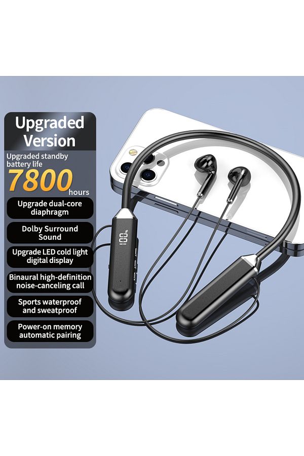 HKFZ-Wireless Headphones Bluetooth 5.0 Magnetic Sports Waterproof TWS Earbuds Blutooth Headset Neckban... 1