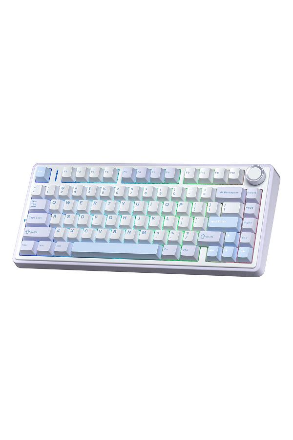 Aula-F75 Mechanical Rgb Gray Switch - Wireless Macro, Hot Swap Keyboard, Ice Blue 1