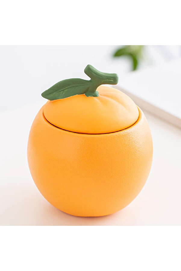 Choice 1 ceramic tea jar, fruit shaped container with lid decoration