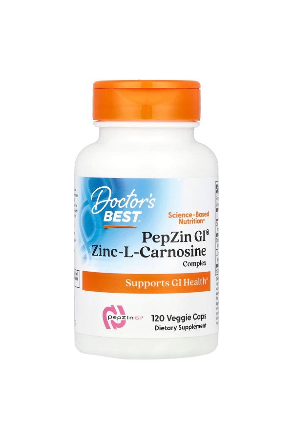 Doctor's Best-Pepzin Gi, Zinc-l-carnosine Complex, 120 Veggie Capsules 1