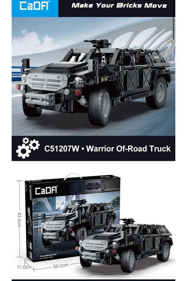 cada-C51207W Drived by the Technician, Designer Armored Suv, 561 Children. 1