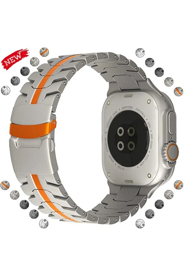 Choice Luxury Titanium Strap for Apple Watch Band Ultra 2 49mm 42mm 44mm 41mm 45mm Metal Bracelet for IW. Trendyol