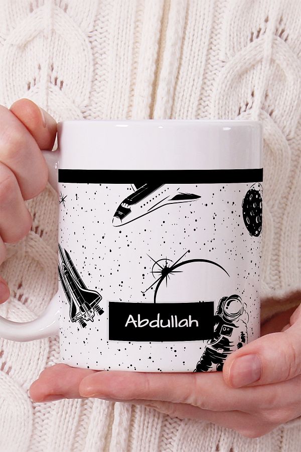 Sionar-Abdullah Stylish Design Porcelain Mug with Your Own Name - Sem-Abdullah 1