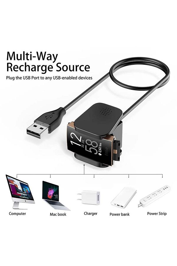 Choice For Fitbit Charge 3 Charge 4 Charger Cable Replacement USB Charging Cord with Cradle Dock Adapte. Trendyol