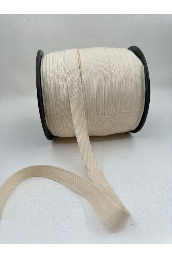 paşateks since 1995 şekil-5 Meters Ecru Cotton Strip - 2 cm 1