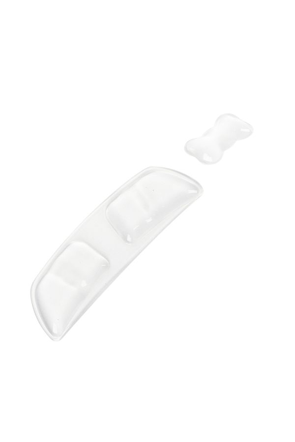 Barmuda-2pcs Transparent Crystal Silicone Bone-Shaped Keyboard Mouse Wrist Rest Set - Comfortable Support... 1