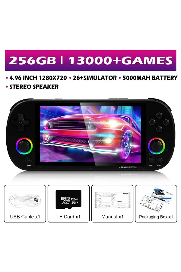 Choice-Trimui Smart Pro 128G 256GB Handheld Game Console 4.96" IPS HD Screen Retro Arcade Game Console L... 1