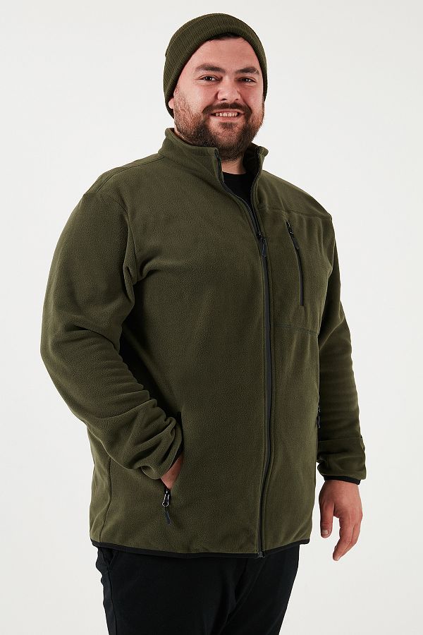 Plus size fleece cardigan discount