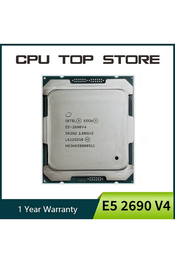 Intel-Intel Xeon E5 2690 V4 2690V4 2.6GHz 14-Core 135W 14nm LGA 2011-3 cpu processor 1