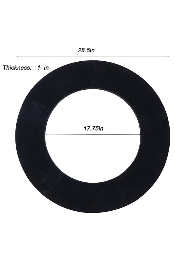 Choice-Black Splicing Dartboard Surround Wall Protector Eva Black Dartboard Wall Elasticity Durable Dart Pr 1