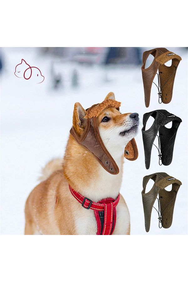 Choice TAILUP Winter Pet Dog Hat Warm Fleece Aviator Hat for Small Large Dogs Puppy Windproof Pilot Helm. Trendyol