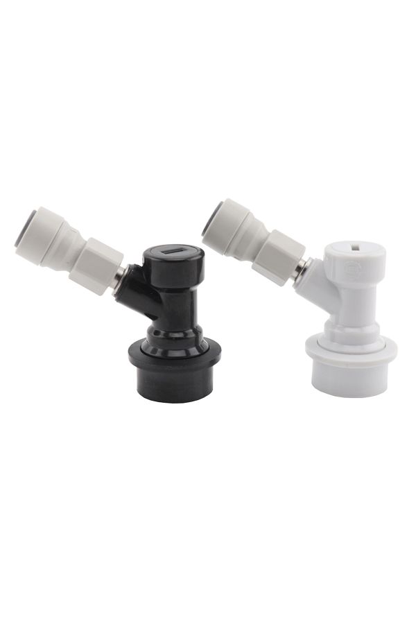 Choice-Gas And Liuid Beer Keg Ball Lock Disconnect Kit Gas/liquid Dispenser With Push-in Fitting Quick Join 1