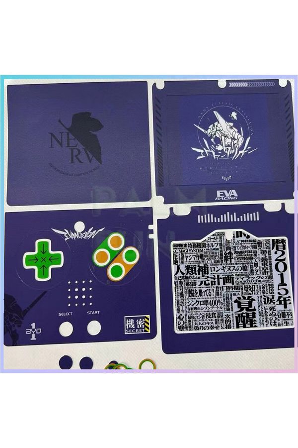HATOSTEPED-Retro Cartoon Game Console Graffiti Sticker for RG35XXSP 3.5'' Handheld Game Console Front Back B... 1