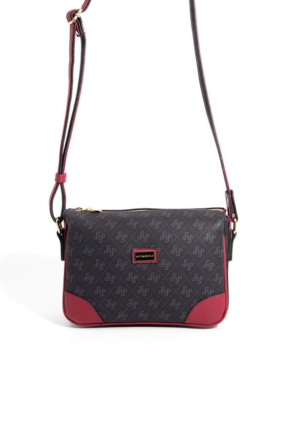 Silver Polo Messenger Bag Black Plain Trendyol