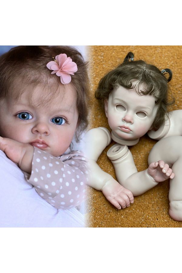 AnjoDoll 53 55CM Tutti Reborn Baby Doll Kits Painted DIY Blank Reborn Doll With Cloth Body Vinyl Parts Kit. Trendyol