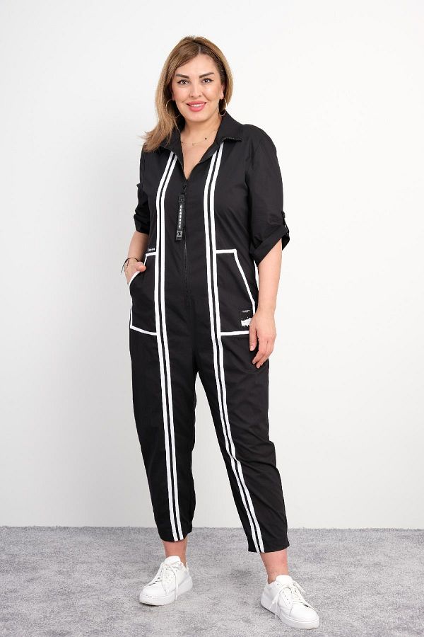 Zipper front jumpsuit on sale