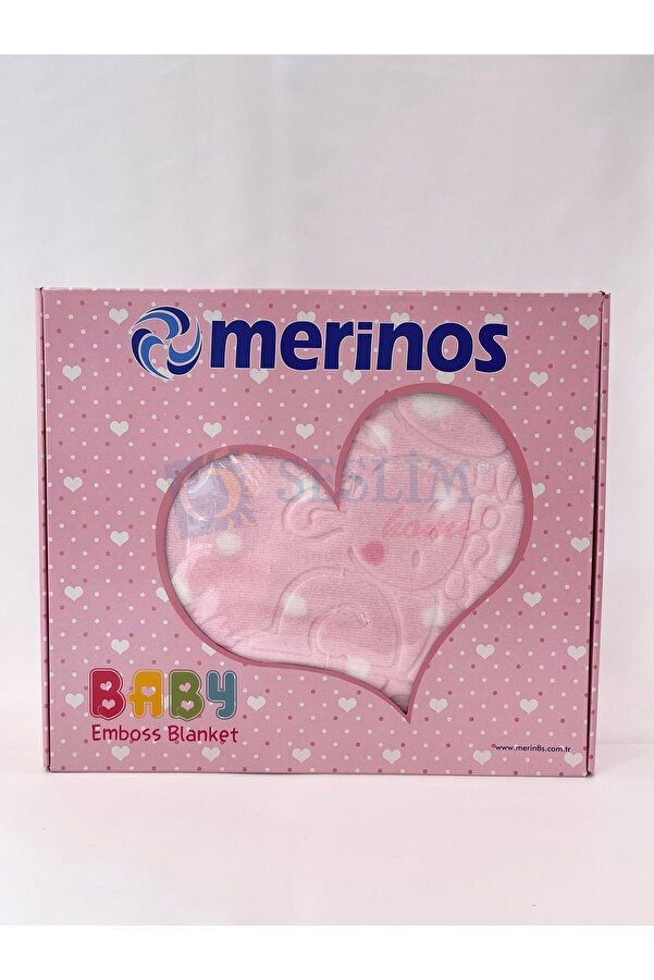 Merinos Embos Pembe Bebek Battaniyesi