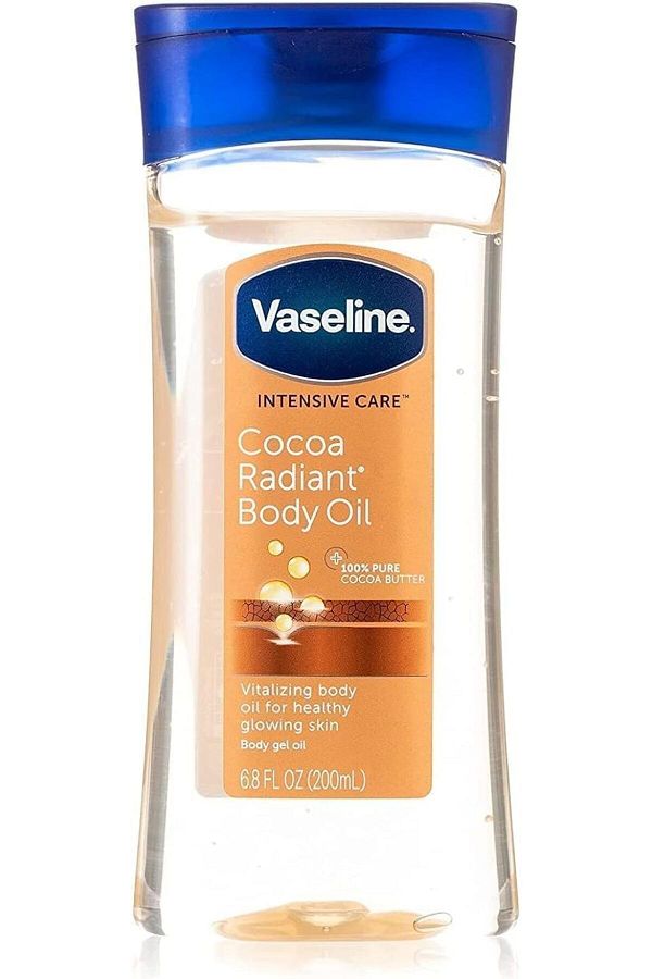 Vaseline-2Pcs Vaseline Essential Moisture Radiant Kakao-Körperöl mit reiner Kakaobutter, 200 ml 1