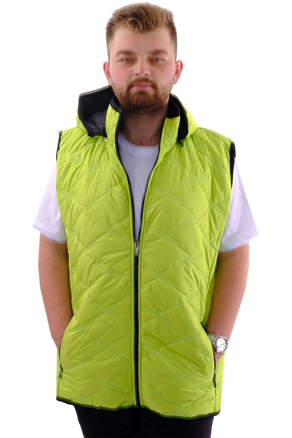 Plus size hooded puffer vest on sale