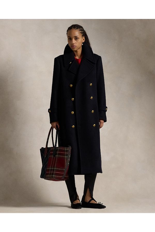 Ralph Lauren Wool Melton Long Coat Trendyol