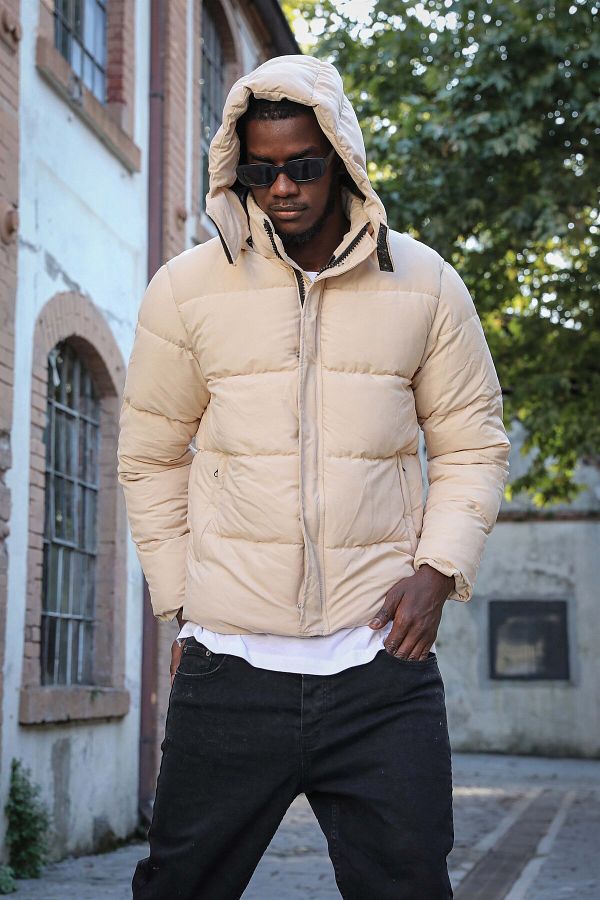 Rocqerx R 2299 Hooded Micro Puffer Jacket Trendyol