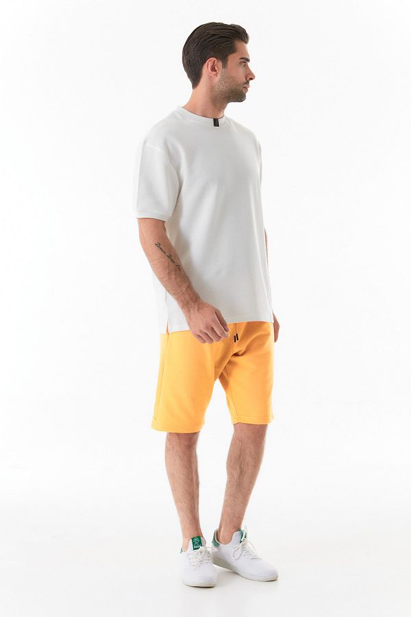 Fulla Moda-Rubber Waist and Printed Shorts 1