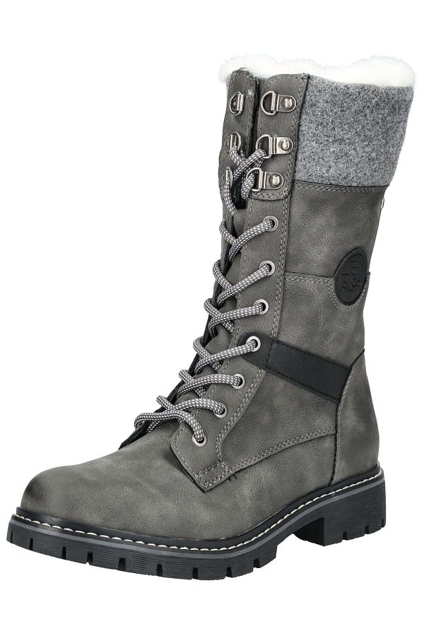 Tom Tailor Knee High Boots Gray Block Trendyol