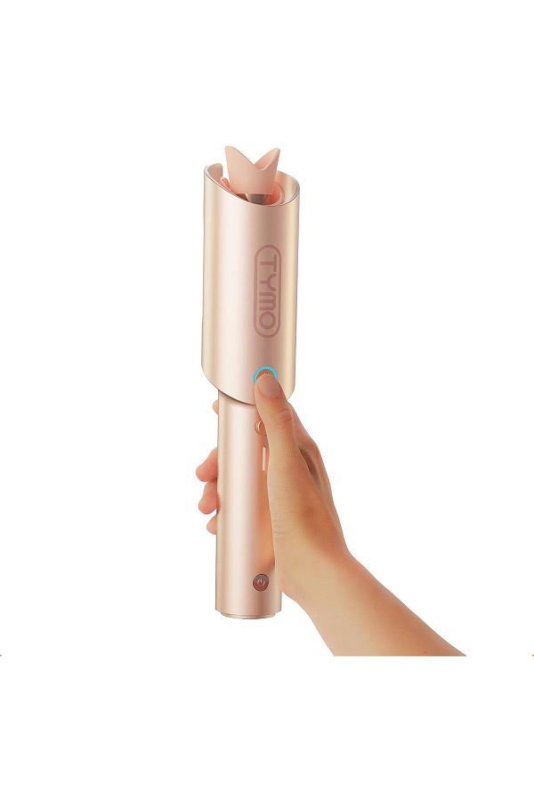 TYMO-CURLGO Cordless Automatic Curling Iron, Rechargeable & Dual Voltage, Gold Pink 1
