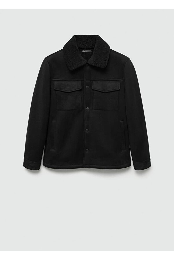 Mango Jacke Mango Man Lederjacke MANGO Man Jacke In Wildlederoptik