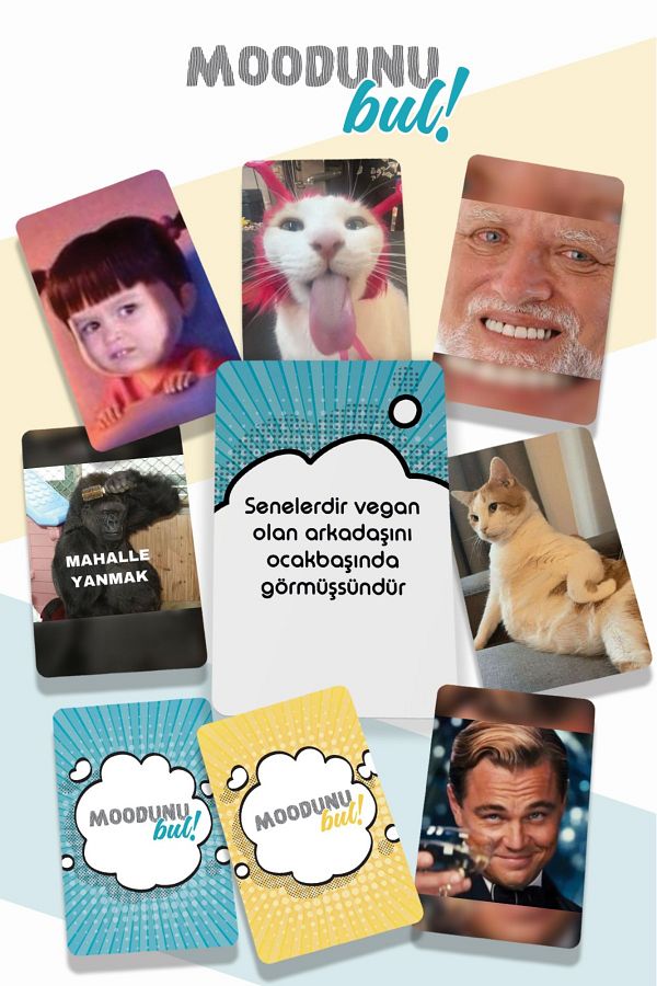 Planet Butik-Find Your Mood - Fun Box Game - Meme Game - Which Mood - Mood Game 1