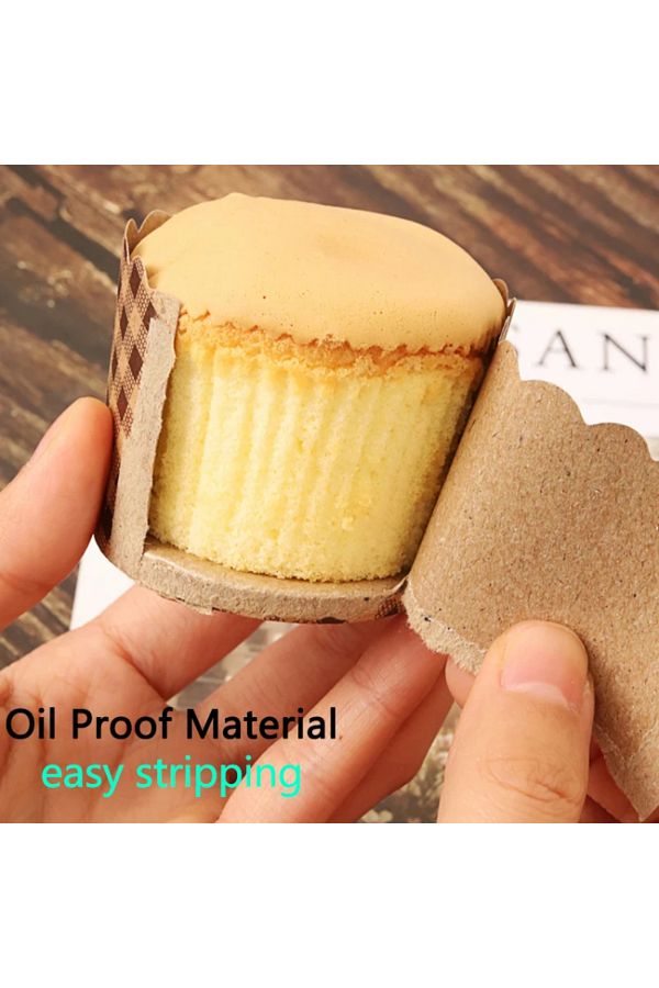 Choice 100Pcs Kraft Paper Muffin Paper Cups Mini Cupcake Liners Oil Proof Greaseproof Paper Baking Wrap. Trendyol