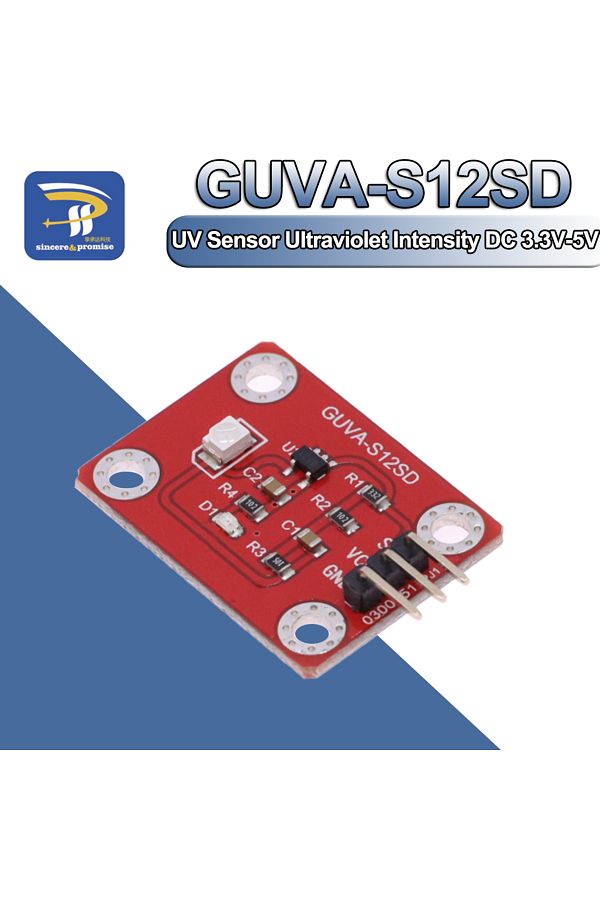Choice-UV Sensor 240-370nm GUVA-S12SD 3528 Solar Ultraviolet Intensity Module DC 3.3-5V For Arduino /Ras... 1