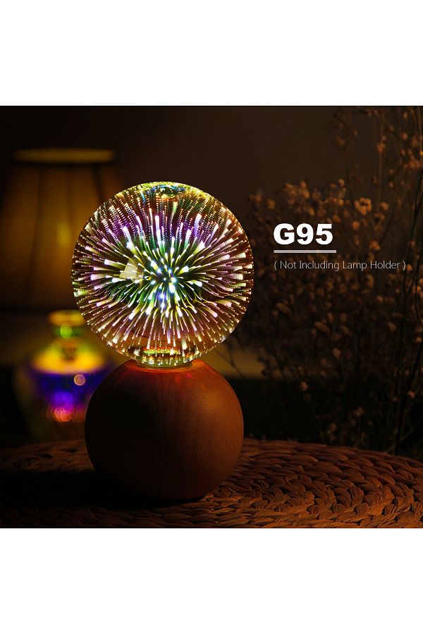 Lcamaw-Table Lamp 3D Fireworks Light E27 st64 g125 g95 LED Bedroom Decoration Desk lamps kids lampe de c... 1