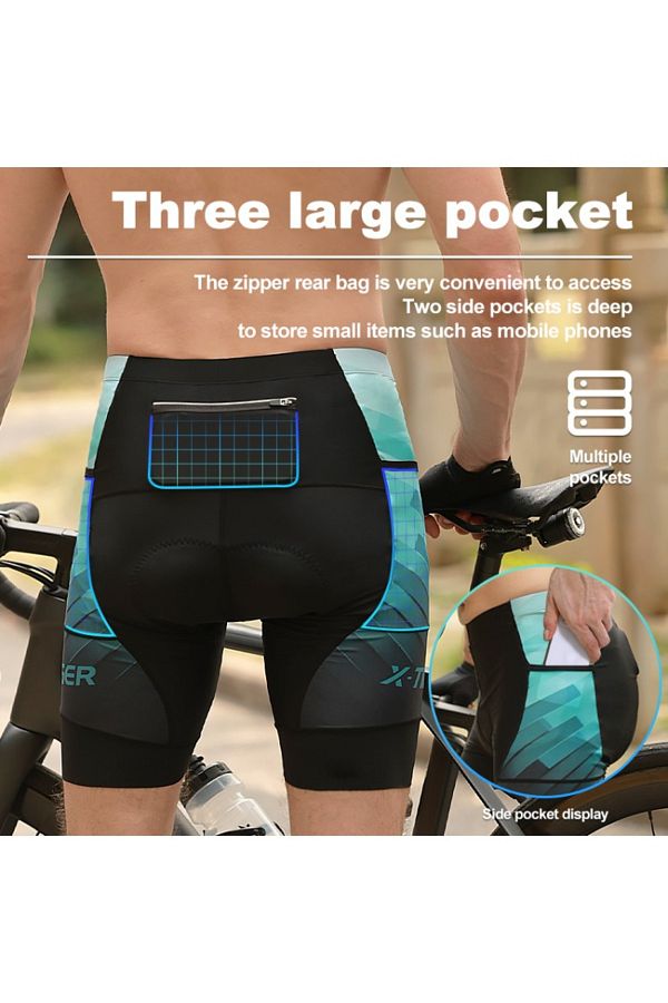 Cycling shorts with side pockets discount