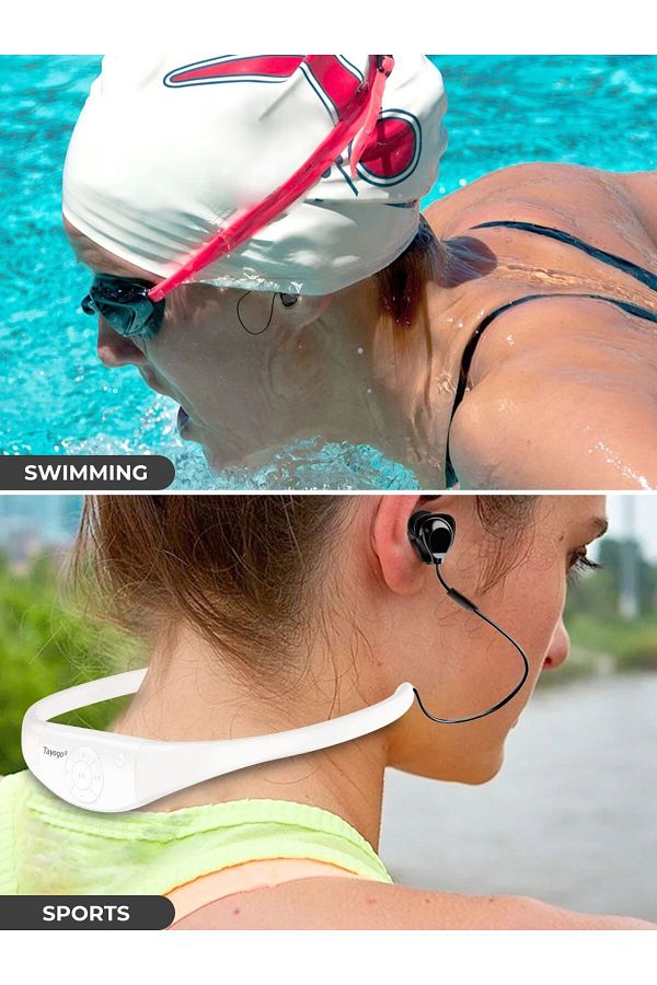 Choice Tayogo Waterproof Mp3 Player for Swimming Bluetooth Headphones for Running IPX8 Underwater He. Trendyol